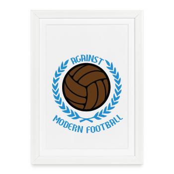 Against Modern Football - Framed poster (27 × 37 cm) - white - Front
