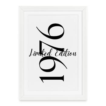 Limited Edition 1976 Anniversary 1976 Born in 1976 - Framed poster (27 × 37 cm) - white - Front