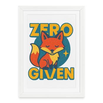 Zero Fox Given Logo - Framed poster (27 × 37 cm) - white - Front