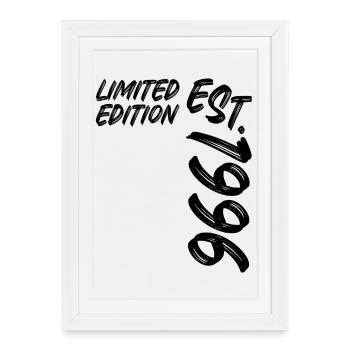 Limited Edition Est. 1996 - Gerahmtes Poster (27 × 37 cm) - Weiß - Vorne