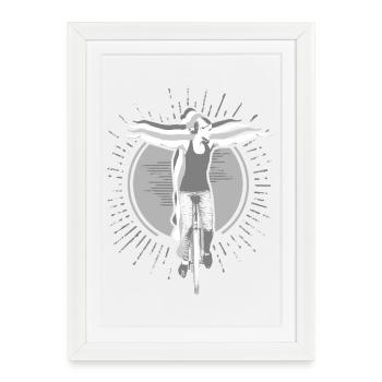 Unicycle | Unicycling Freestyle - Framed poster (27 × 37 cm) - white - Front
