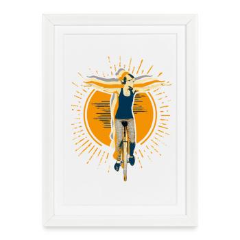 Unicycle | Unicycling Freestyle - Framed poster (27 × 37 cm) - white - Front