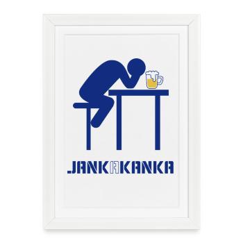 JANK A KANKA - Affiche encadrée (27 × 37 cm) - blanc - Devant