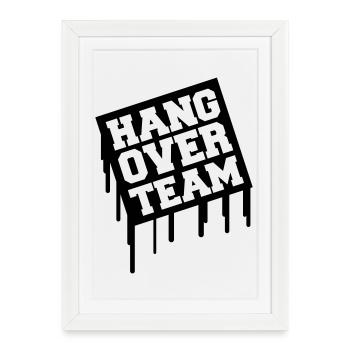hangover_team01 - Affiche encadrée (27 × 37 cm) - blanc - Devant