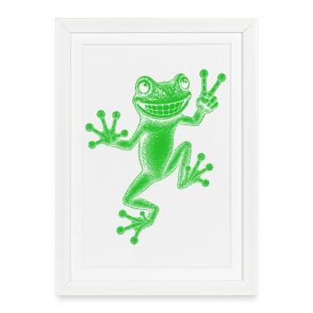 rainette - Affiche encadrée (27 × 37 cm) - blanc - Devant