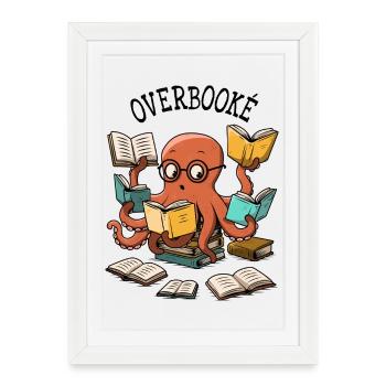 Overbooké - Affiche encadrée (27 × 37 cm) - blanc - Devant