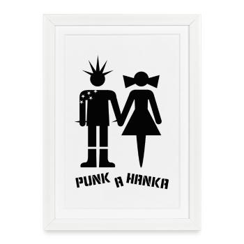 PUNK A HANKA - Framed poster (27 × 37 cm) - white - Front
