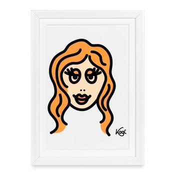 Vierge grande - Affiche encadrée (27 × 37 cm) - blanc - Devant