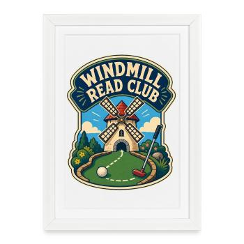 WINDMILL READ CLUB - Framed poster (27 × 37 cm) - white - Front