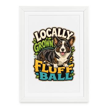 Cardiganwelshcorgi - Framed poster (27 × 37 cm) - white - Front