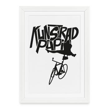 Artistic cycling, artistic cycling, indoor cycling - Framed poster (27 × 37 cm) - white - Front