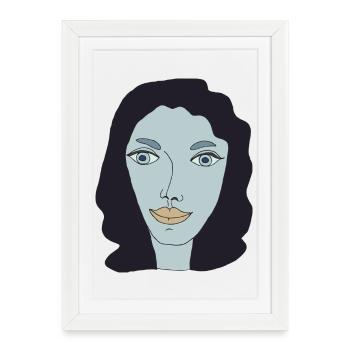 lady artwork - Framed poster (27 × 37 cm) - white - Front