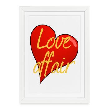 LOVE AFFAIR - Framed poster (27 × 37 cm) - white - Front
