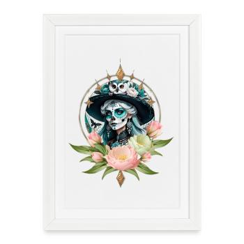 Femme magnifique - Affiche encadrée (27 × 37 cm) - blanc - Devant