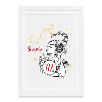 Scorpio - Affiche encadrée (27 × 37 cm) - blanc - Devant