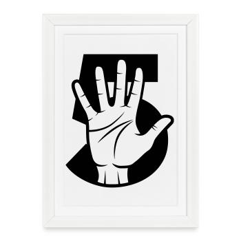 Give me 5 - impact - Framed poster (27 × 37 cm) - white - Front