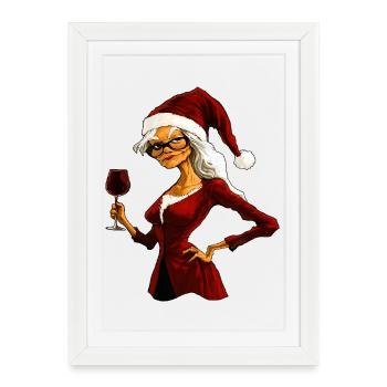 Witches Christmas - Framed poster (27 × 37 cm) - white - Front