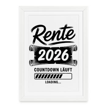 Pension countdown is on - Framed poster (27 × 37 cm) - white - Front