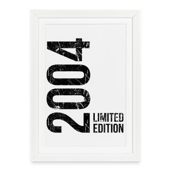 22e anniversaire – année de naissance 2004 - Affiche encadrée (27 × 37 cm) - blanc - Devant