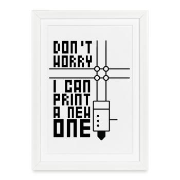 3D Printing 3D Filament 3D Printer - Framed poster (27 × 37 cm) - white - Front