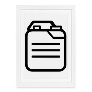 canister - Framed poster (27 × 37 cm) - white - Front