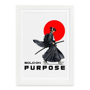 Urban Ronin | Solo On Purpose - Framed poster (27 × 37 cm) - white - Front