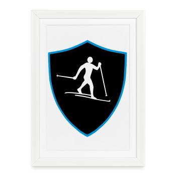 Nordic shield - Framed poster (27 × 37 cm) - white - Front