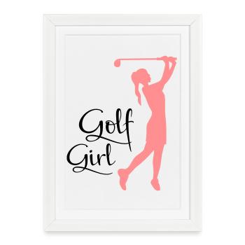 golf - Framed poster (27 × 37 cm) - white - Front