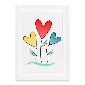 RETRAITE. BONNE RETRAITE. JOYEUSE RETRAITE. - Affiche encadrée (27 × 37 cm) - blanc - Devant