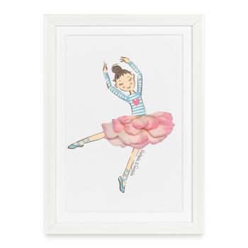Prima Ballerina - Framed poster (27 × 37 cm) - white - Front