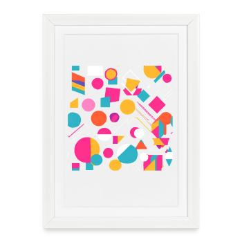 Couleurs vives - Affiche encadrée (27 × 37 cm) - blanc - Devant