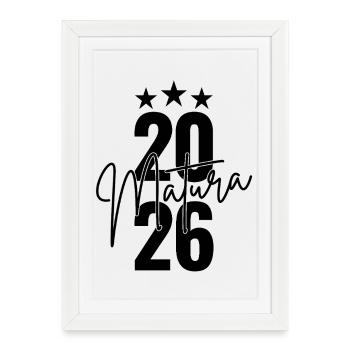 Maturité 2026 - Affiche encadrée (27 × 37 cm) - blanc - Devant