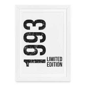33 Birthday Women Men 1993 - Framed poster (27 × 37 cm) - white - Front
