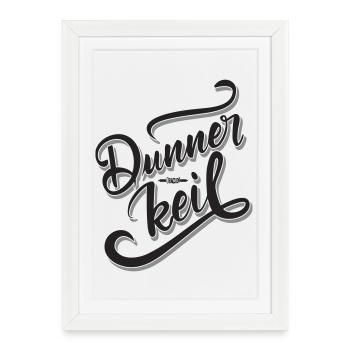 Obachd! - Thin wedge - Framed poster (27 × 37 cm) - white - Front