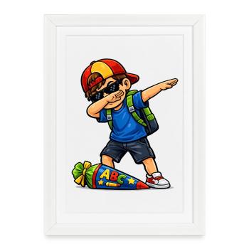 Dab ABC Sagittaire (brune) - Affiche encadrée (27 × 37 cm) - blanc - Devant