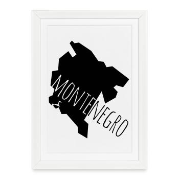 montenegro - Affiche encadrée (27 × 37 cm) - blanc - Devant