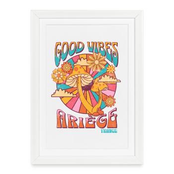 Good Vibes in Ariège - Framed poster (27 × 37 cm) - white - Front