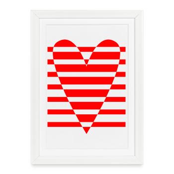 MAMIE. FÊTE DES MÈRES. BONNE FÊTE MAMIE. JE T'AIME - Affiche encadrée (27 × 37 cm) - blanc - Devant