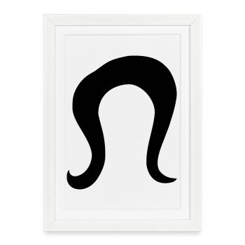 Coiffure - Affiche encadrée (27 × 37 cm) - blanc - Devant