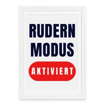Mode gouvernail activé - Affiche encadrée (27 × 37 cm) - blanc - Devant