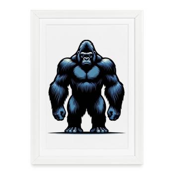 Gorilla - Framed poster (27 × 37 cm) - white - Front