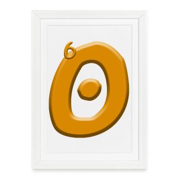 60e anniversaire - Affiche encadrée (27 × 37 cm) - blanc - Devant