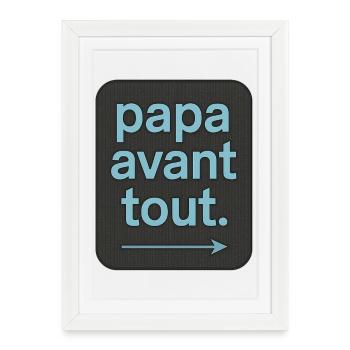 Dad First - Father's Day - Gift - Framed poster (27 × 37 cm) - white - Front