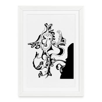 sakura - Framed poster (27 × 37 cm) - white - Front