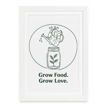 Organic horticulture, sustainable agriculture - Framed poster (27 × 37 cm) - white - Front