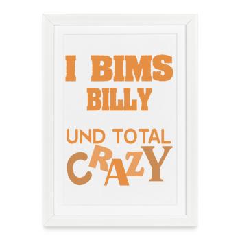 first name Billy - Framed poster (27 × 37 cm) - white - Front