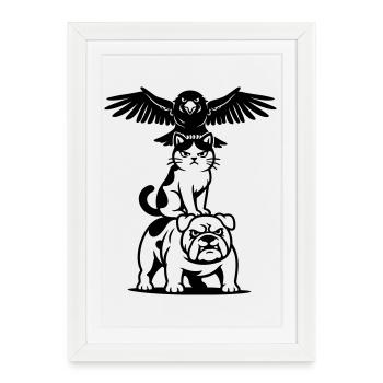 Strong Tier Trio - Framed poster (27 × 37 cm) - white - Front