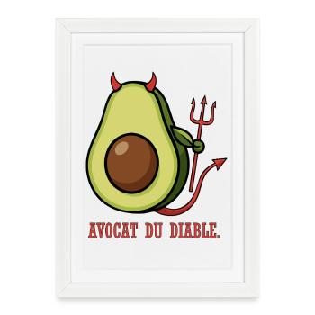 Avocat du Diable - Affiche encadrée (27 × 37 cm) - blanc - Devant