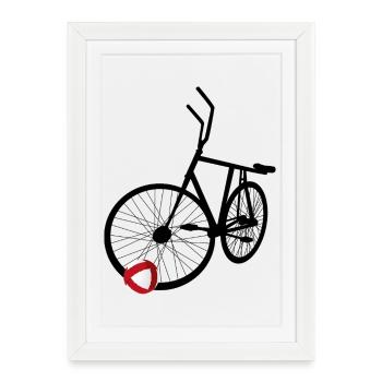 Cycling ball, cycleball, indoor cycling - Framed poster (27 × 37 cm) - white - Front
