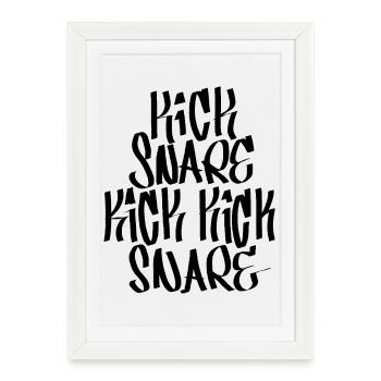 Classic Hip Hop Beats - Framed poster (27 × 37 cm) - white - Front